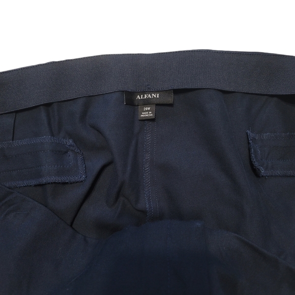 Alfani Navy Comfort Waist Skinny Leg Casual - Picture 3 of 4